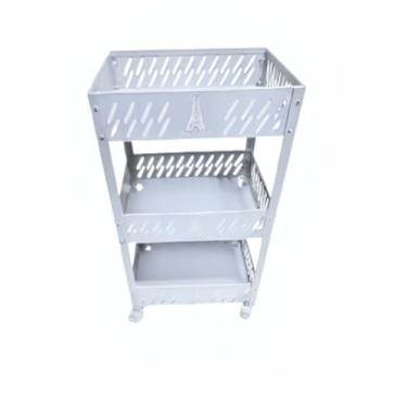 Imagem de Organizador/fruteira multiuso em alumínio (BRANCO)