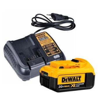 Imagem de Kit 1 Bateria 4Ah 20V Dcb204 E Carregador Dcb107 Bivolt - Dewalt