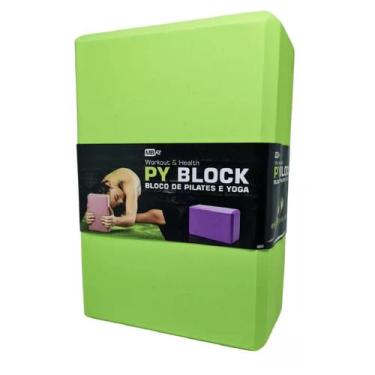 Imagem de Bloco De Pilates E Yoga - MBfit, Unico, Verde