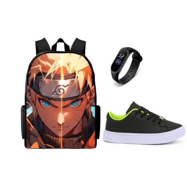 Imagem de mochila Escolar Lançamento masculina Mais Tenis casual E Relogio Digit