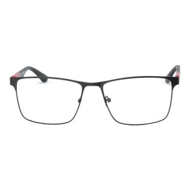 Imagem de Armação De Óculos De Grau Lente Masculino Quadrada Elegante - Shark Óc