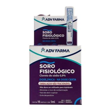 Imagem de Soro Fisiologico Adv Com 10Amp 5 Ml - ADV VAREJ