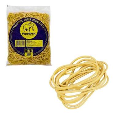 Imagem de Elástico Fino Para Dinheiro Amarelo 2100 UN Em Latex - Mamuth