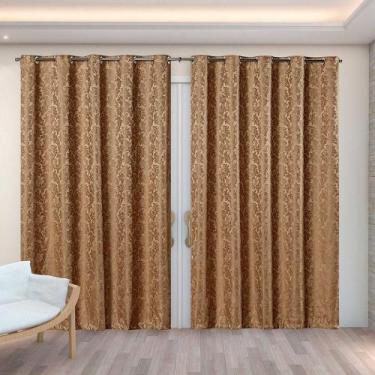 Imagem de Cortina Sala Tecido Jacquard Avela Semi Blackout 4,00X2,50 - B.F Confe