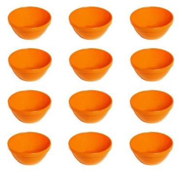 Imagem de Conjunto De Sopeira Cheff Vemplast P 250Ml 12 Peças Laranja