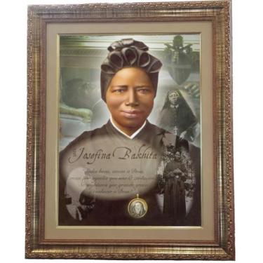 Imagem de Quadro Da Santa Josefina Bakhita, Mod. 02,  53x43cm. Angelus