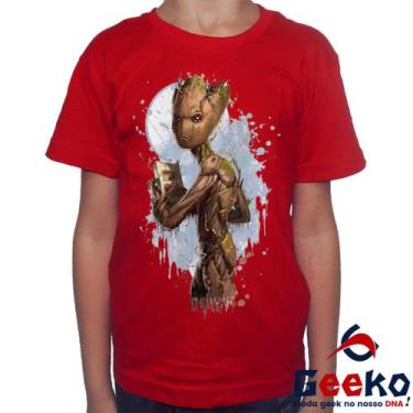 Imagem de Camiseta Infantil Eu Sou Groot 100% Algodão Guardiões da Galáxia I Am 