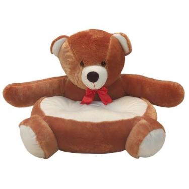 Imagem de Assento Para Bebe Urso De Pelúcia Apoio Sofazinho Cadeirinha - Príncip
