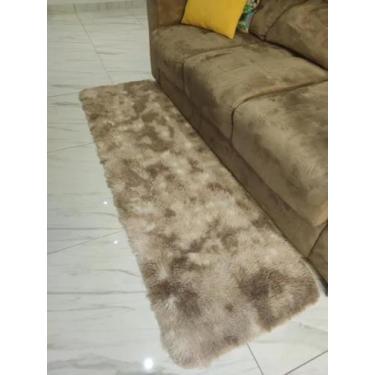 Imagem de Passadeira Peluda Tapete Felpudo 1,00x0,50cm 40mm De Pelos - costa oro