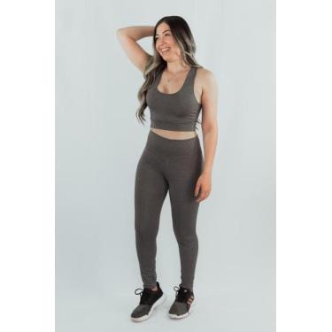 Imagem de Conjunto Fitness Legging E Top Roupas De Academia Feminino - JinkingSt