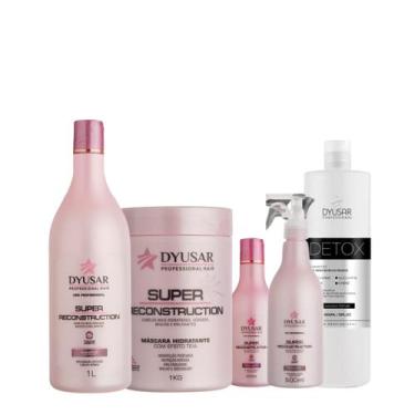 Imagem de kit Reconstrução Super com Shampoo Desintoxicante Detox 1L - DYUSAR Co