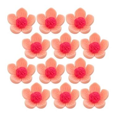 Imagem de Charms Apliques para Decoração Florzinha Salmão (12 Un) - Redelease