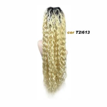 Imagem de Aplique Rabo De Cavalo Funk Cacheado Bio Fibra 80cm  - Rass Hiar Cabel