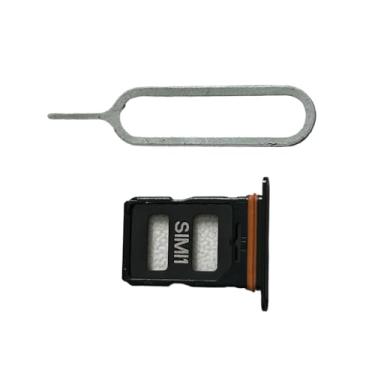 Imagem de zhxchzhi Suporte de bandeja de cartão SIM duplo OEM + pino de substituição para Xiaomi Mix Fold 3 Preto