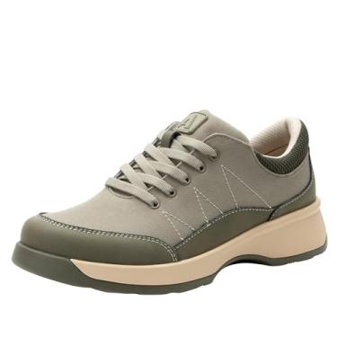 Imagem de Tênis feminino Alegria Florah Hiking Trail com cadarço, Orégano, 8-8.5