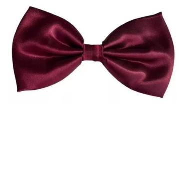 Imagem de Gravata Borboleta Social Com Regulador Ref: 247 - karecato, Bordô, Adu