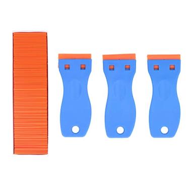 Imagem de Lâminas de Plástico, Ferramenta Removedora de Adesivos 103 Unidades, Ferramenta Raspadora de Lâminas, Ferramenta Raspadora de Adesivos, Decalque, Removedor de Tinta para Vidro de