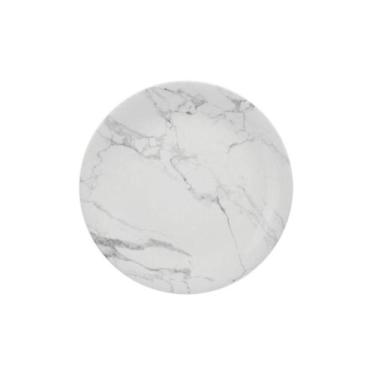 Imagem de Prato Raso 27 Marmore Cinza Porcelana Schmidt