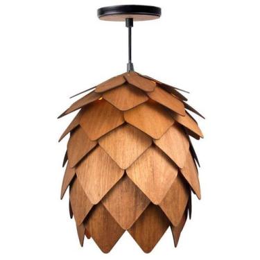 Imagem de Lustre Pendente Lúpulo Grande em Madeira - JEQUETIBA - Love Loft