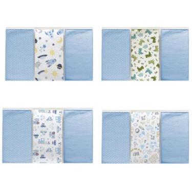Imagem de Pano Toalha De Boca Fralda Babete Bebe 30x30cm Macia Kit C/6 - Dugu, A