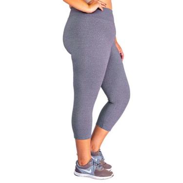 Imagem de Calça Corsário Plus Size Wolfox Academia Ou Dia A Dia Cintura Alta Fem