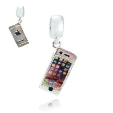 Imagem de Berloque Charms Prata Maciça 925 Celular iPhone - Lojas La&Ny, 2, Prat