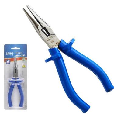 Imagem de Alicate Bico Meia Cana Isolado 1000v 6,5 Polegadas / 16cm - Berg