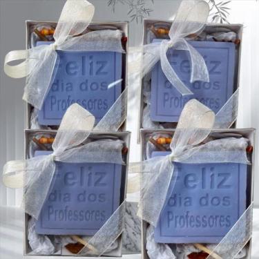 Imagem de Kit 4 unidades Presente Dia do Professor Sabonete Vegetal Hidratante L