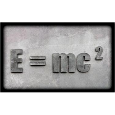 Imagem de Quadro Decorativo Einstein E = MC2 Física Matemática Laboratório Casa 