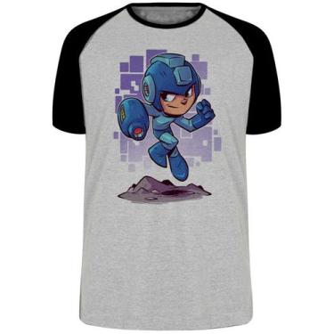 Imagem de Camiseta Mega Man Blusa Plus Size extra grande adulto ou infantil - Em