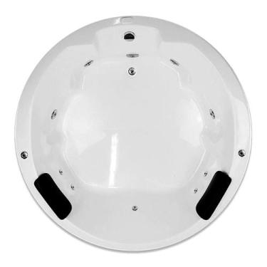 Imagem de Banheira Redonda Sirius COMPLETA com hidro - Só Banheiras, 1,52x1x52x0