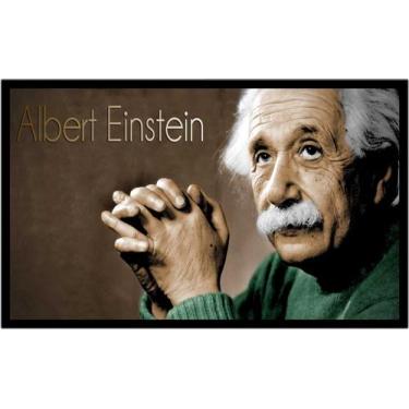 Imagem de Quadro Decorativo Einstein Física Matemática Laboratório Salas Casa Qu