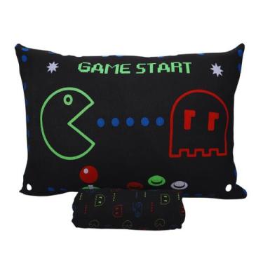 Imagem de Jogo de Lençol Solteiro com Elástico 2 Pç Pac Pac Video Game - Shopvie