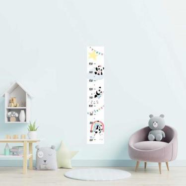 Imagem de Régua Adesiva Infantil Pandas Nas Nuvens N09204 20x115cm - Adesivo BR