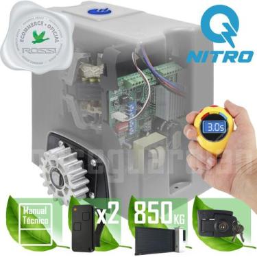 Imagem de Kit Motor Rossi Dz4 Nitro 2 Control Portão 850kg