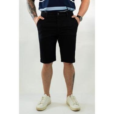 Imagem de Bermuda Masculina Classica Skinny Sarja Preta Anticorpus-Masculino