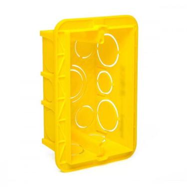 Imagem de Caixinha Luz Amarela Pial 4X2 . / Kit C/ 32 Unidades