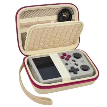 Imagem de PAIYULE Travel Case Compatible with RG353V/ RG353VS/ R36S Retro Handheld Game Console, Handheld Emulator Storage Holder Organizer, Android Game Console Carrying Bag (Box Only) (Beige)