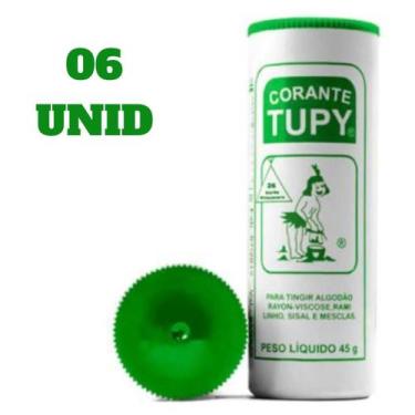 Imagem de Corante Roupa E Tecidos Tupy Diversas Cores 45g - 6 Unidades, Primaver