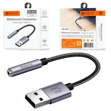 Imagem de Placa De Som adaptador Usb P2/3 Fone Microfone Original Pc Notebook De