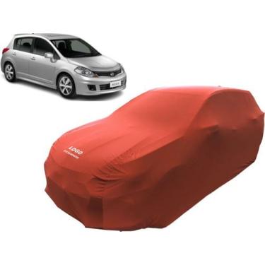 Imagem de Capa Para Carro Nissan Tiida Hatch De Tecido Macio Helanca - Mz, Verme