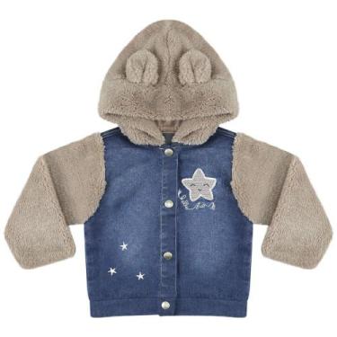 Imagem de Jaqueta Look Jeans c/ Capuz Jeans - UNICA - M, M, Azul