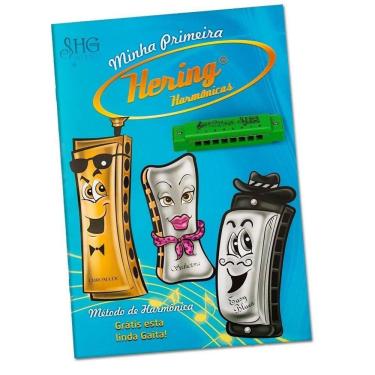 Imagem de Método Minha Primeira Gaita Hering Com Gaita C-DÓ  Verde