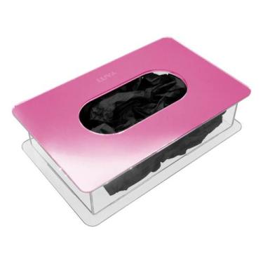 Imagem de Caixa Acrílica Porta Luva Descartável Máscara Epi Touca Profissional H