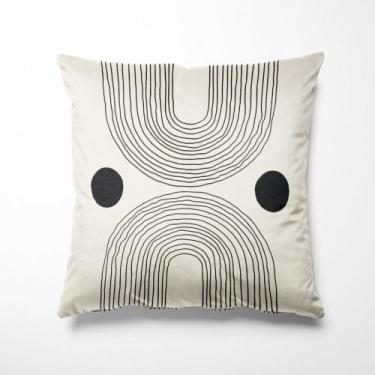 Imagem de Almofada Sunny Preta 40x40cm - Serigrafada Frente e Verso - FASTLAR