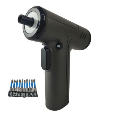 Imagem de Chave de Fenda Eletrica 10 Bits Ferramenta Construçao Luz de Led Bateria Recarregavel T...