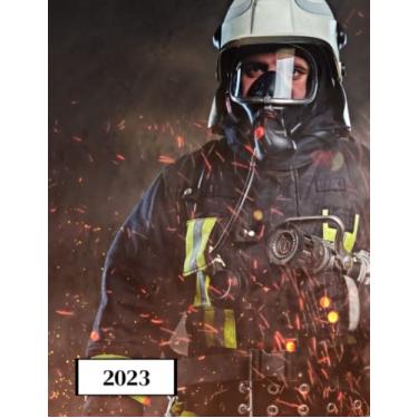 Imagem de 2023: Agenda semainier au format A4 - Année civile (Janvier à Décembre 2023) - Intervalles d'1h (7h-22h) - Contacts, jours fériés, mots de passe, ... - Une semaine sur deux pages