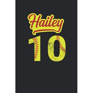 Imagem de Hailey 10: Softball Blank Notebook for Catcher/Pitcher Girls Training Journal at Sports, High School, College, University