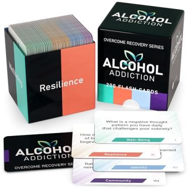 Imagem de Overcome Alcohol– Addiction Recovery Questions Group Therapy Game 200 Cards – Counseling Conversations Icebreaker for Substance Abuse, Positive Mental Health, Sobriety, Relapse & Alcoholics Anonymous