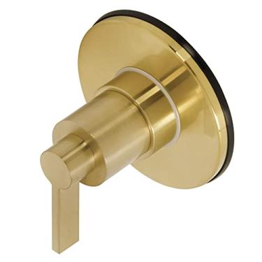 Imagem de Kingston Brass KS3037NDL NuvoFusion Válvula de desvio de três vias com kit de acabamento, latão escovado